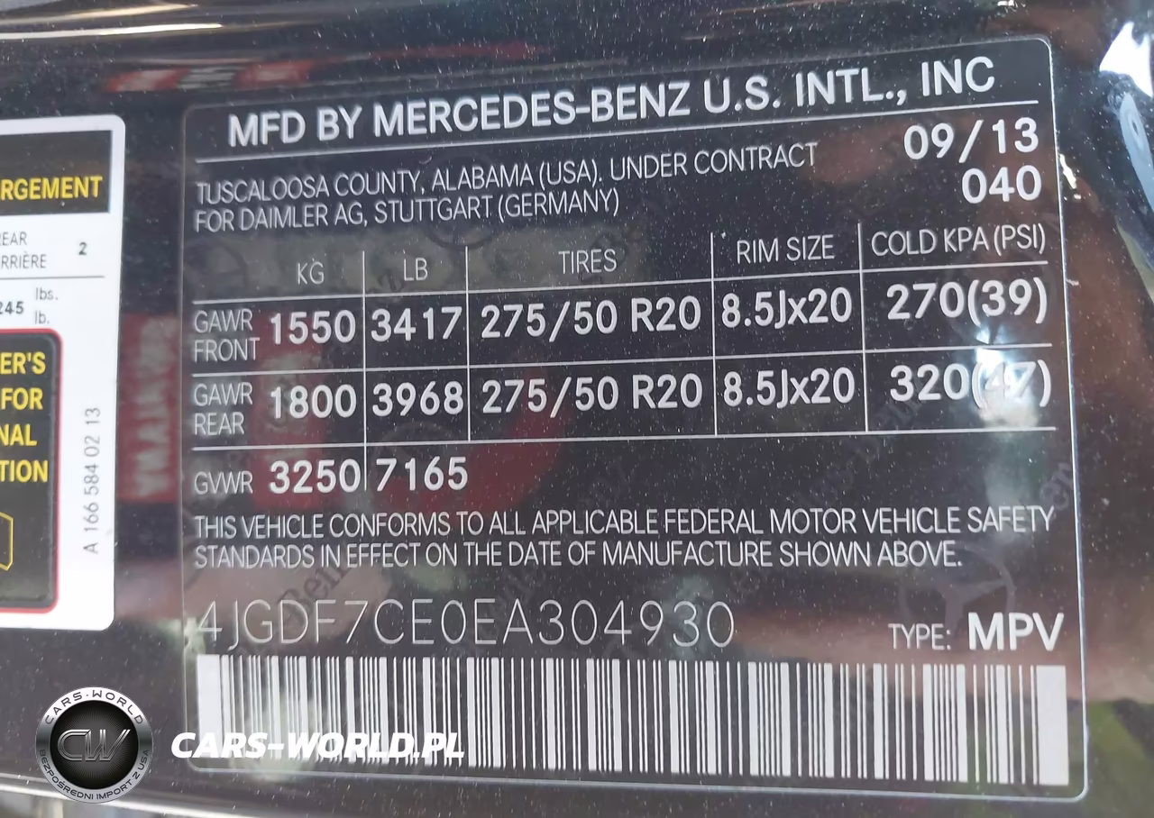 2014 Mercedes-Benz Gl 450 4Matic VIN:4JGDF7CE0EA304930 - 9