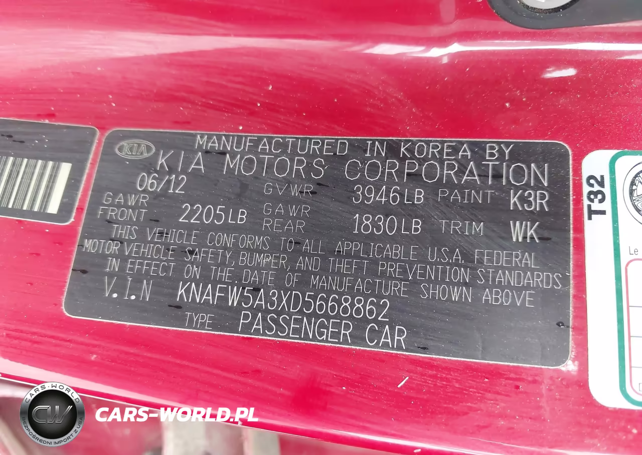 2013 Kia Forte Sx VIN:KNAFW5A3XD5668862 - 9