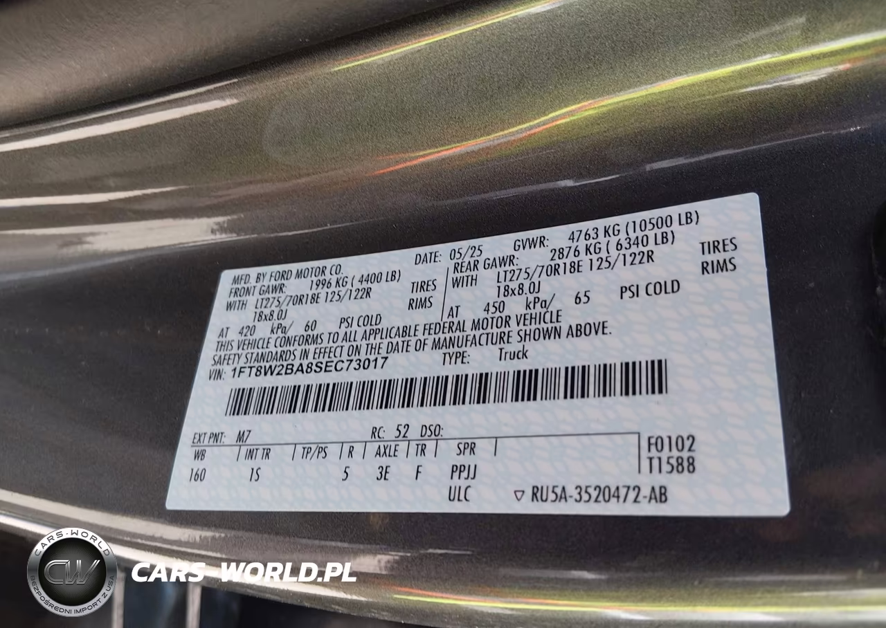 2025 Ford F-250 Xl VIN:1FT8W2BA8SEC73017 - 9