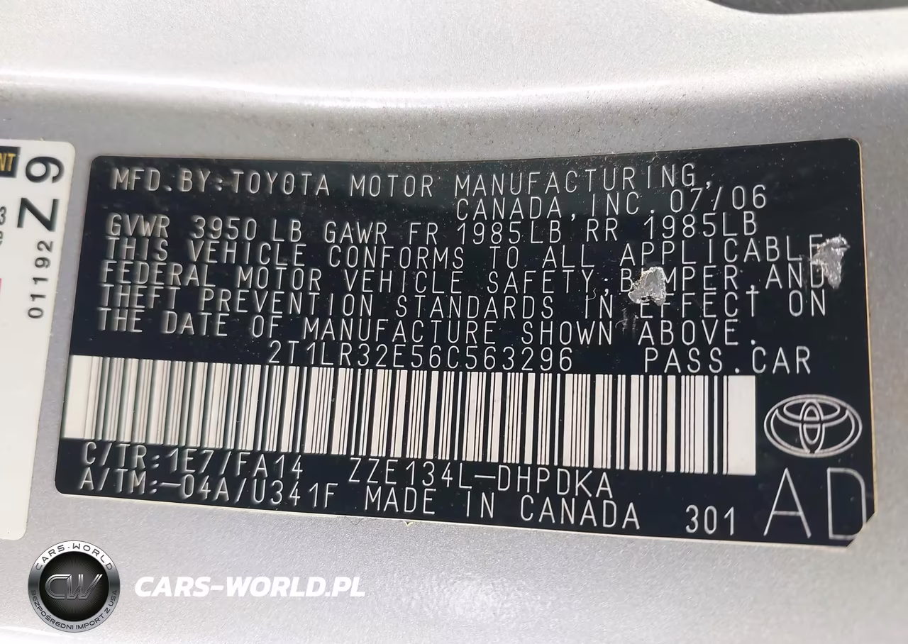 2006 Toyota Matrix VIN:2T1LR32E56C563296 - 9