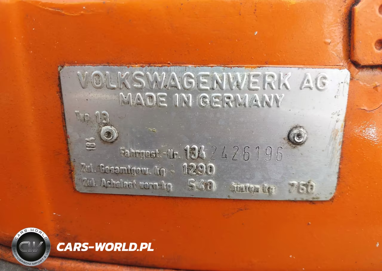 1974 Volkswagon Beetle VIN:1342426196 - 9