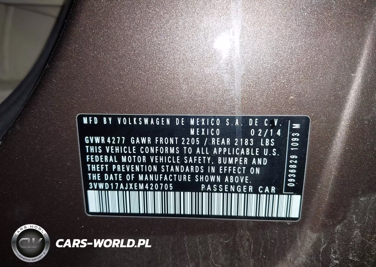 2014 Volkswagen Jetta 1.8T Se VIN:3VWD17AJXEM420705 - 9
