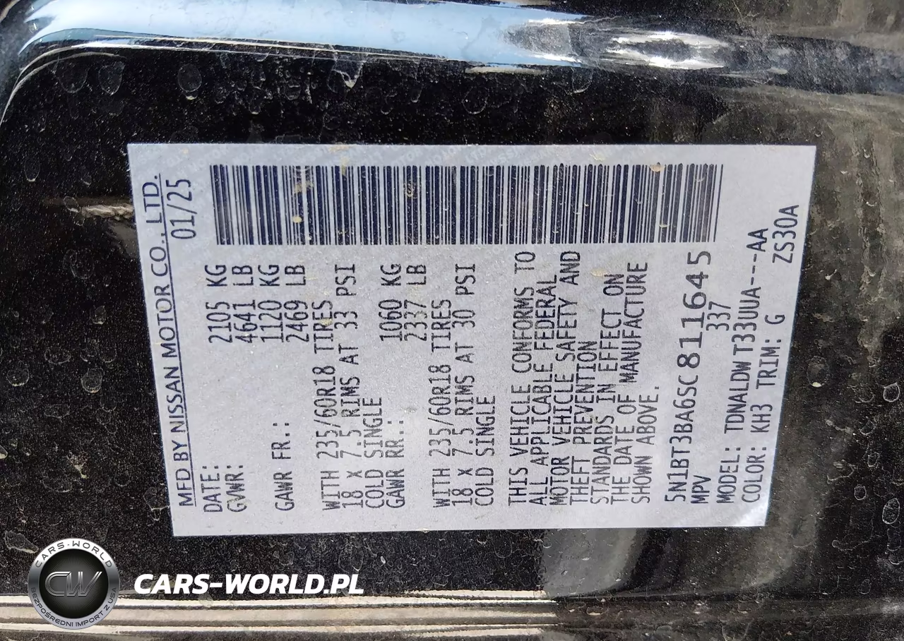 2025 Nissan Rogue Sv Fwd VIN:5N1BT3BA6SC811645 - 9