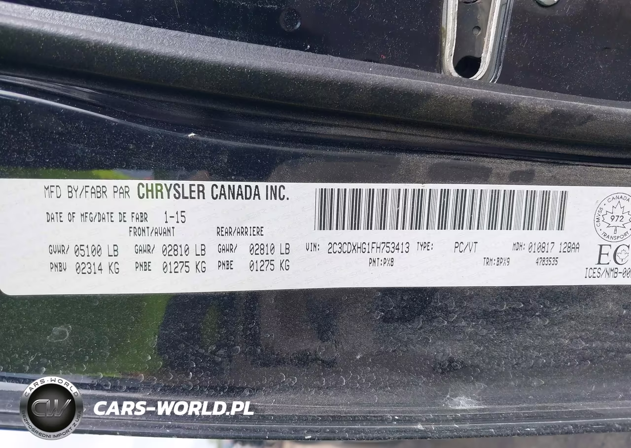 2015 Dodge Charger Sxt VIN:2C3CDXHG1FH753413 - 9