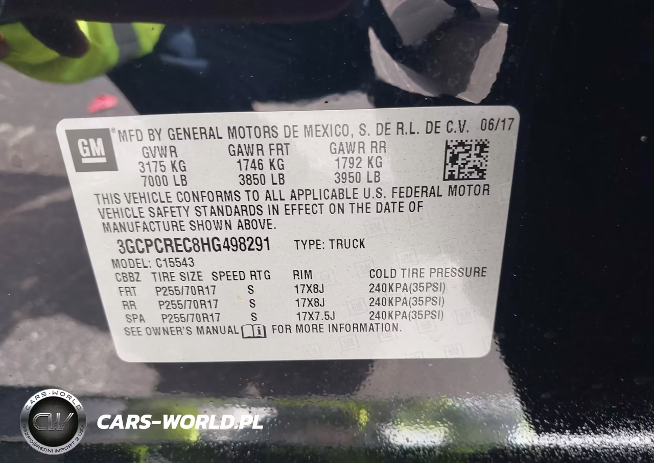 2017 Chevrolet Silverado 1500 Lt VIN:3GCPCREC8HG498291 - 9