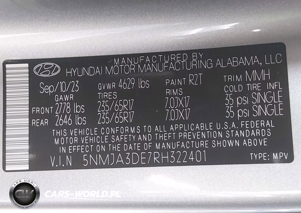 2024 Hyundai Tucson Se VIN:5NMJA3DE7RH322401 - 9