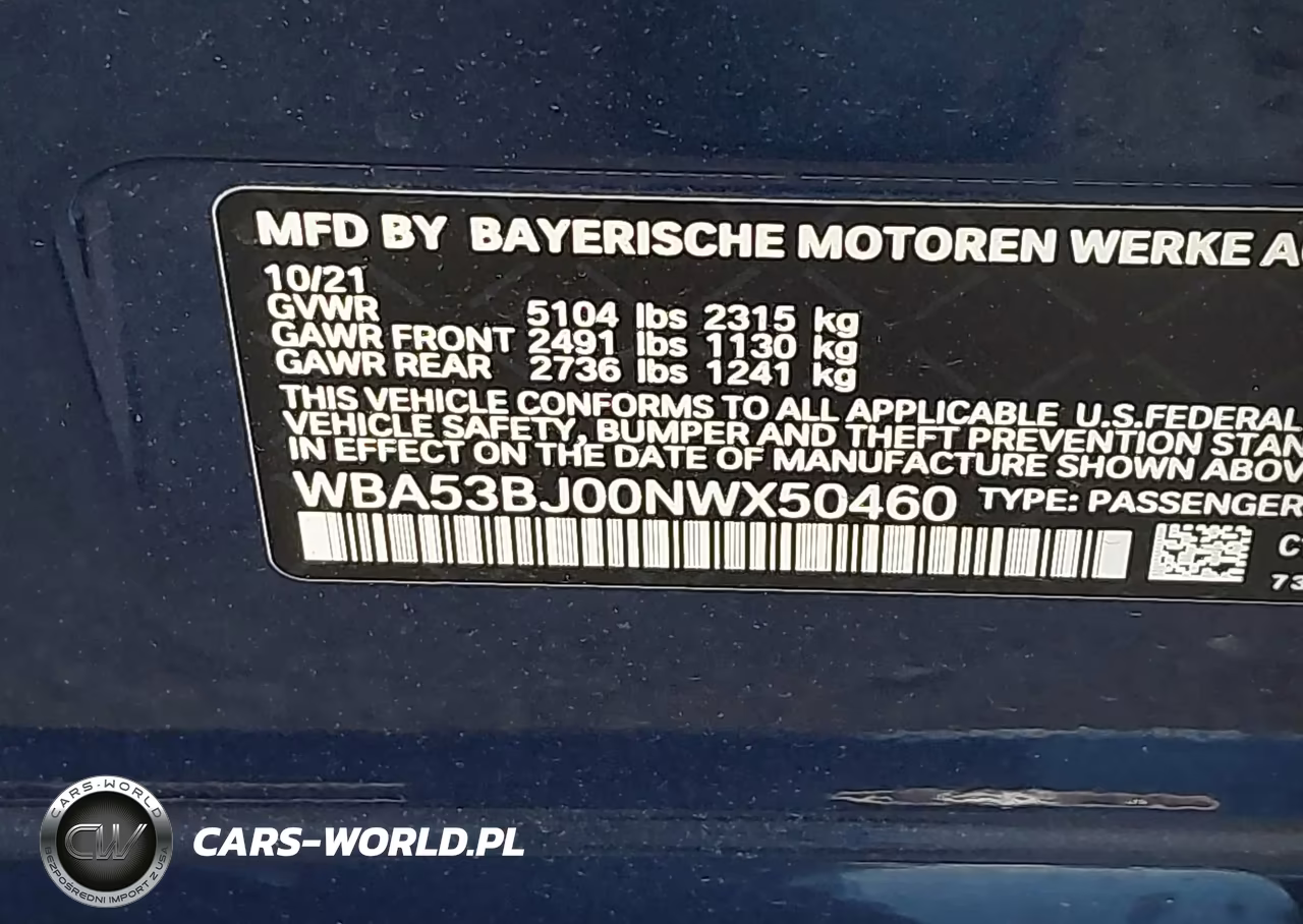 2022 BMW 540 I VIN:WBA53BJ00NWX50460 - 9