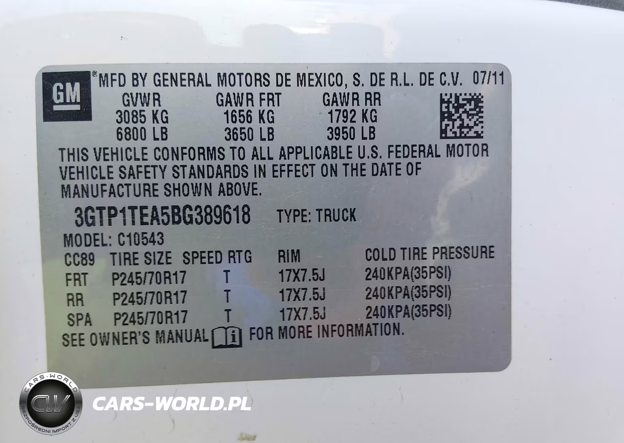 2011 GMC Sierra 1500 Work Truck VIN:3GTP1TEA5BG389618 - 9