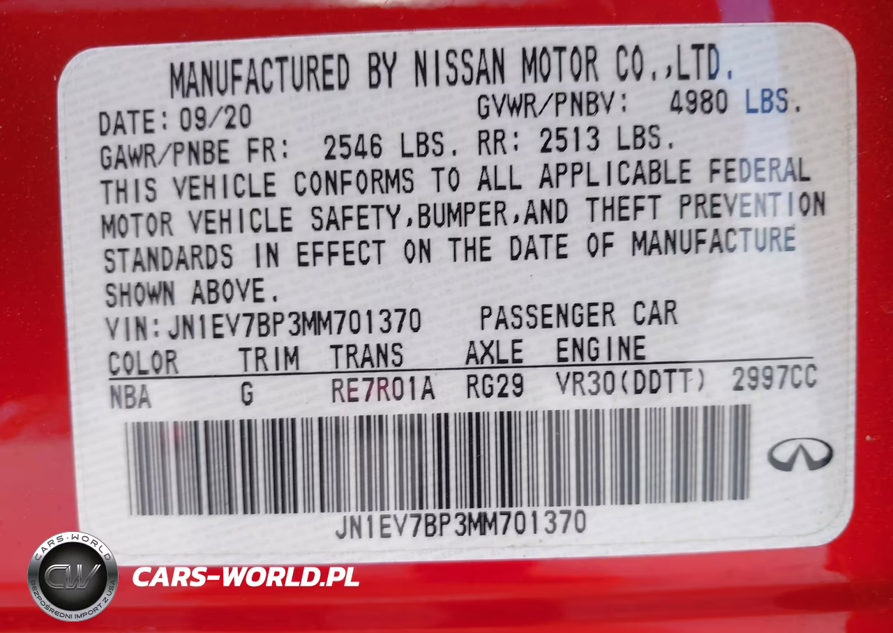 2021 Infiniti Q50 Luxe VIN:JN1EV7BP3MM701370 - 9