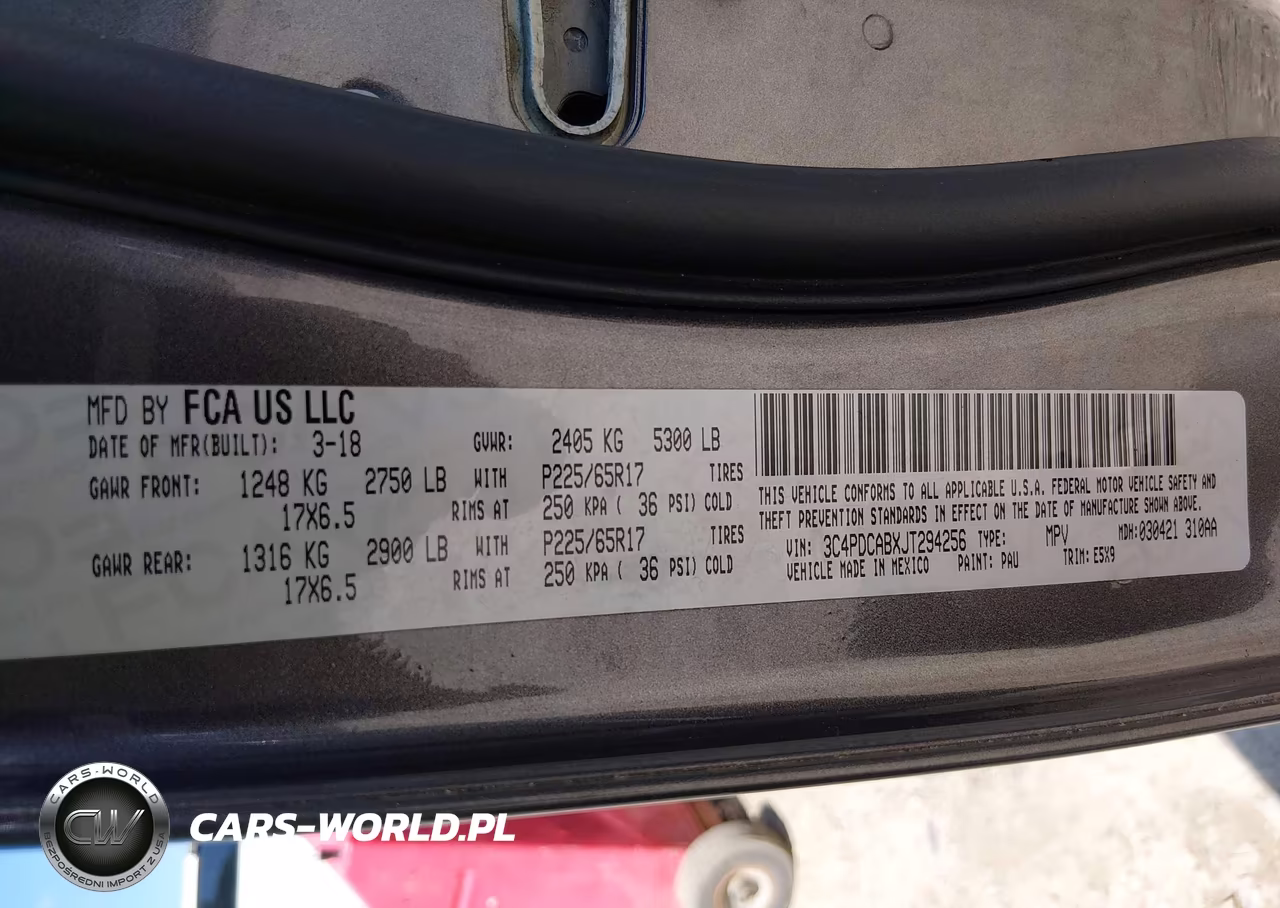 2018 Dodge Journey Se VIN:3C4PDCABXJT294256 - 9