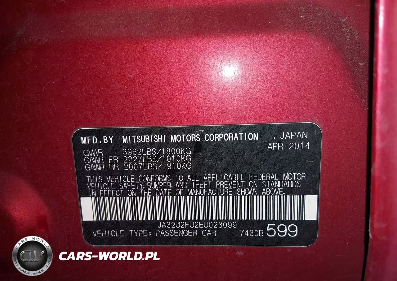 2014 Mitsubishi Lancer Es VIN:JA32U2FU2EU023099 - 9