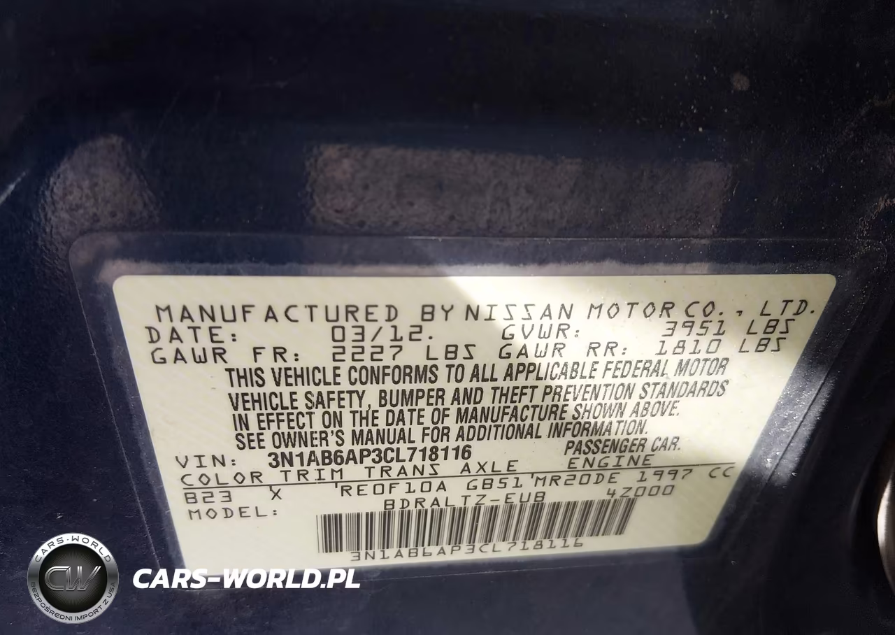 2012 Nissan Sentra 2.0 S VIN:3N1AB6AP3CL718116 - 9