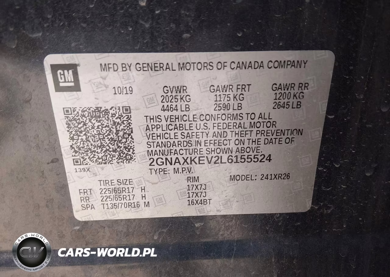 2020 Chevrolet Equinox Fwd Lt 1.5L Turbo VIN:2GNAXKEV2L6155524 - 9