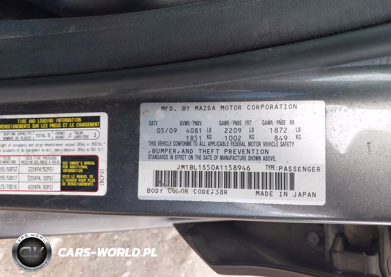 2010 Mazda Mazda3 S Grand Touring VIN:JM1BL1S50A1158946 - 9