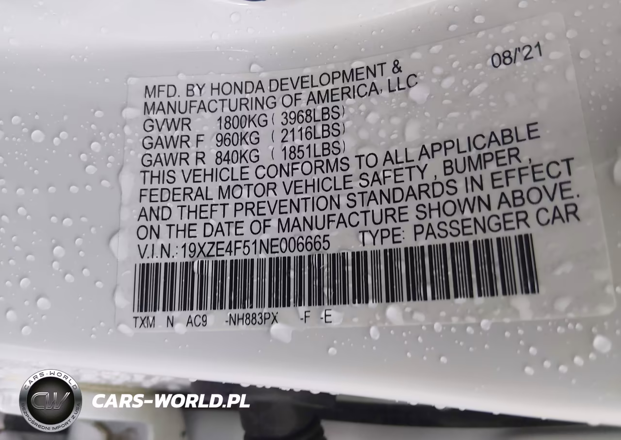 2022 Honda Insight Ex VIN:19XZE4F51NE006665 - 9