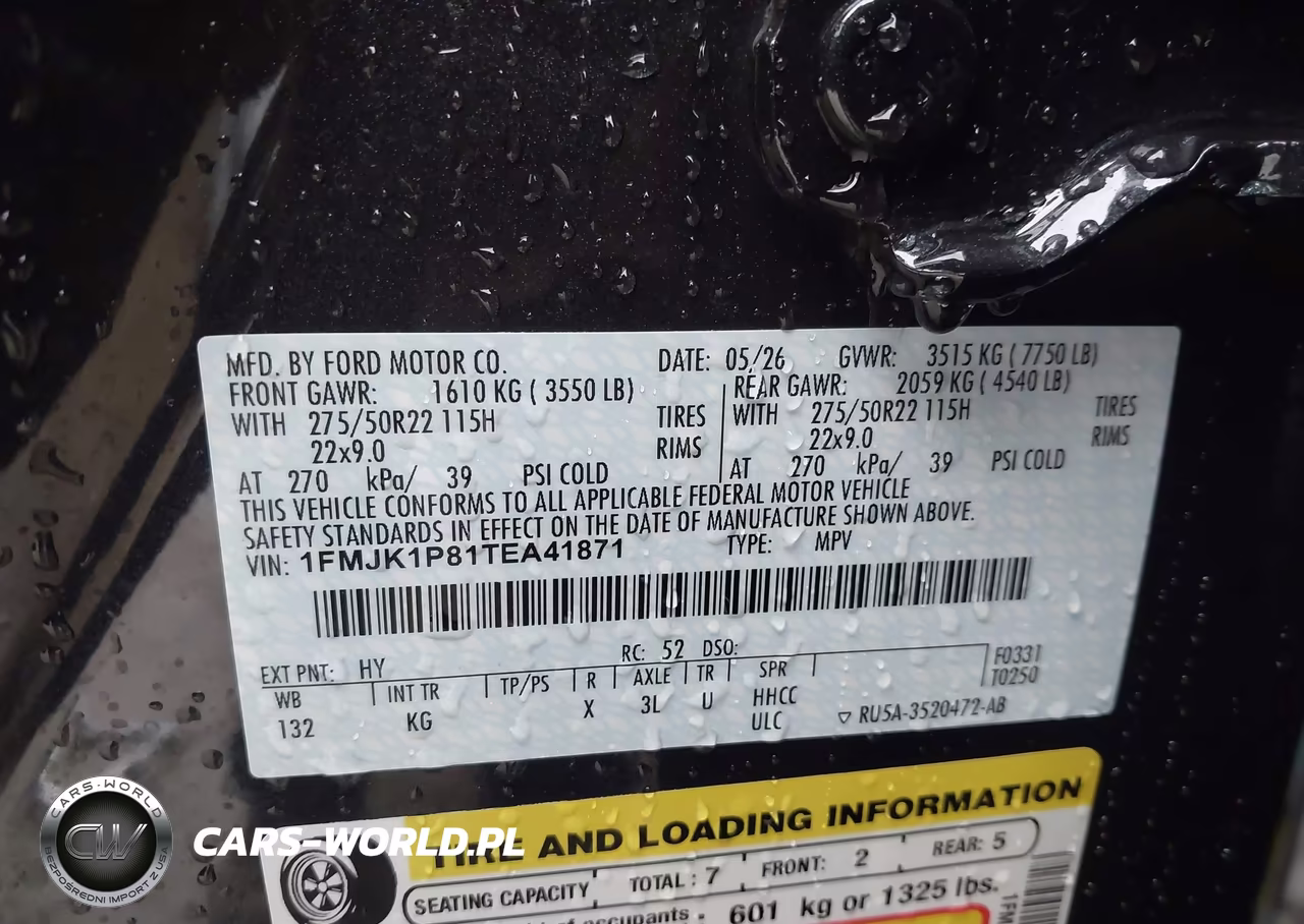 2026 Ford Expedition Max King Ranch Max VIN:1FMJK1P81TEA41871 - 9