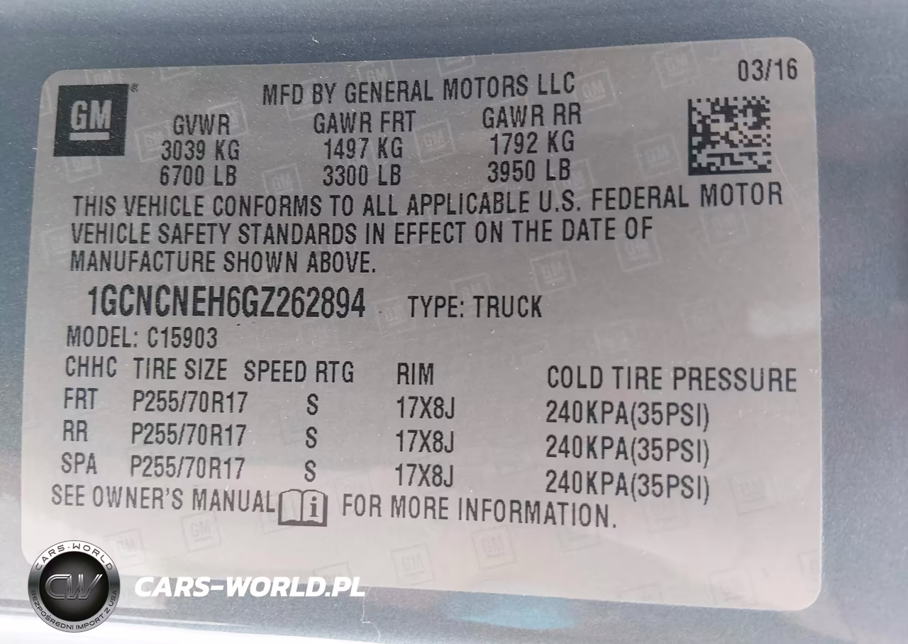 2016 Chevrolet Silverado 1500 Work Truck VIN:1GCNCNEH6GZ262894 - 9