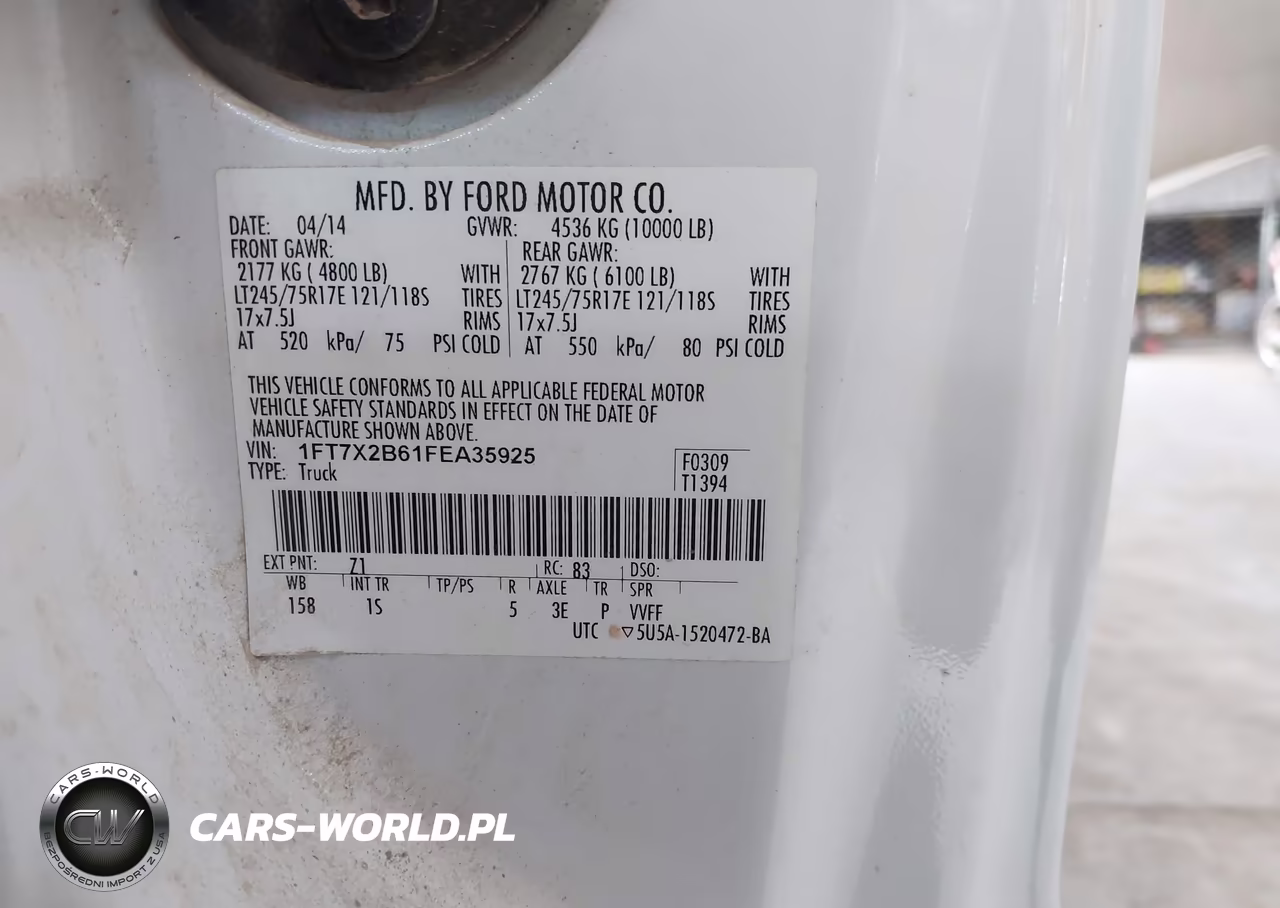 2015 Ford F-250 Xl VIN:1FT7X2B61FEA35925 - 9