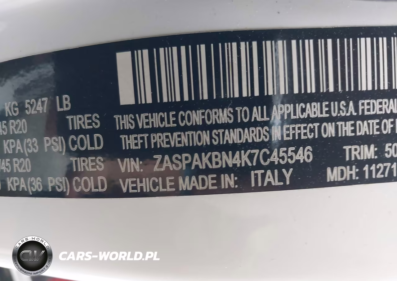 2019 Alfa Romeo Stelvio Ti Lusso Awd VIN:ZASPAKBN4K7C45546 - 9