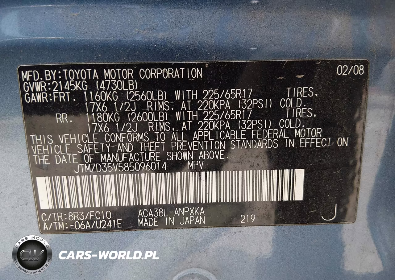 2008 Toyota Rav4 VIN:JTMZD35V585096014 - 9