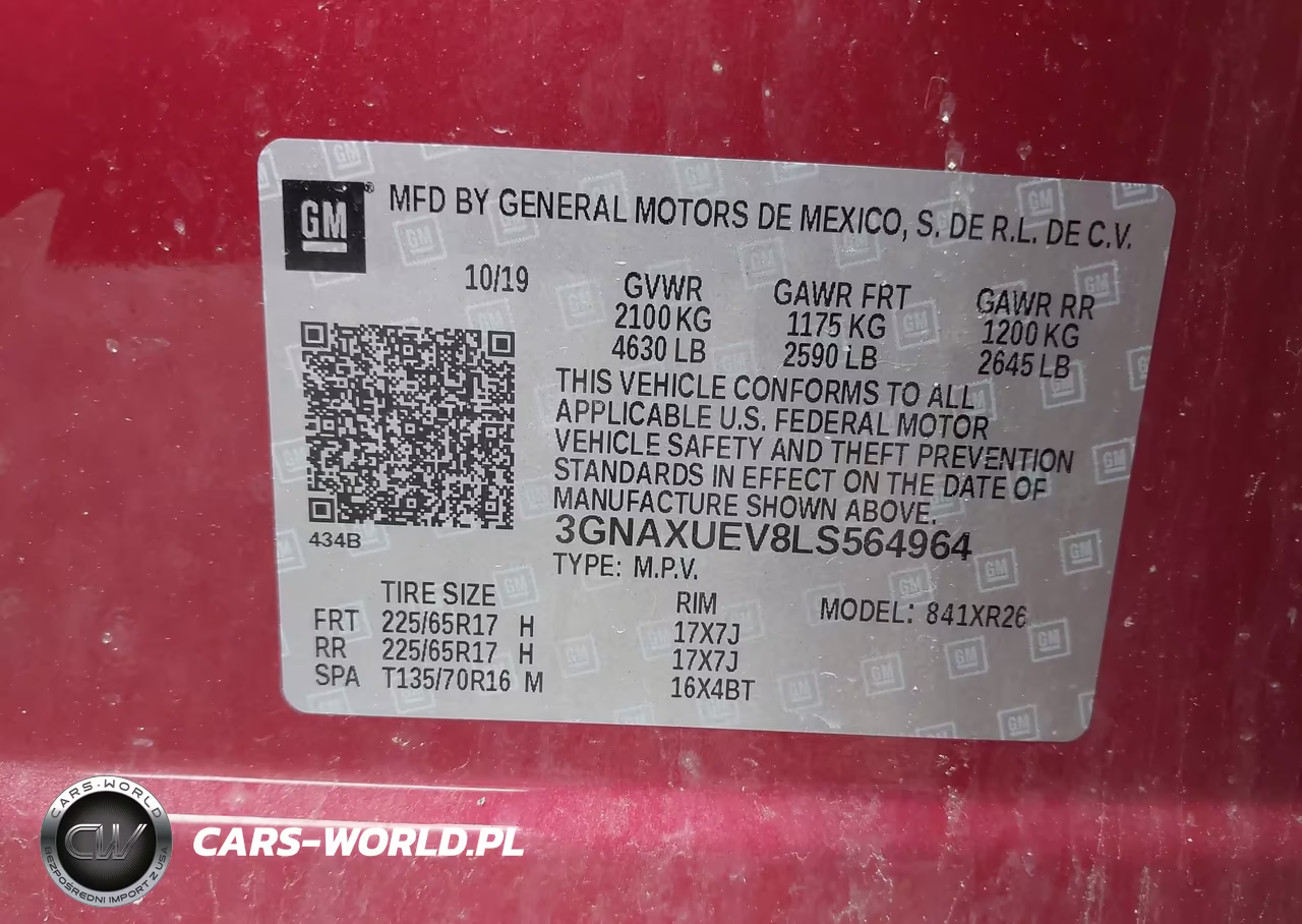 2020 Chevrolet Equinox Awd Lt 1.5L Turbo VIN:3GNAXUEV8LS564964 - 9