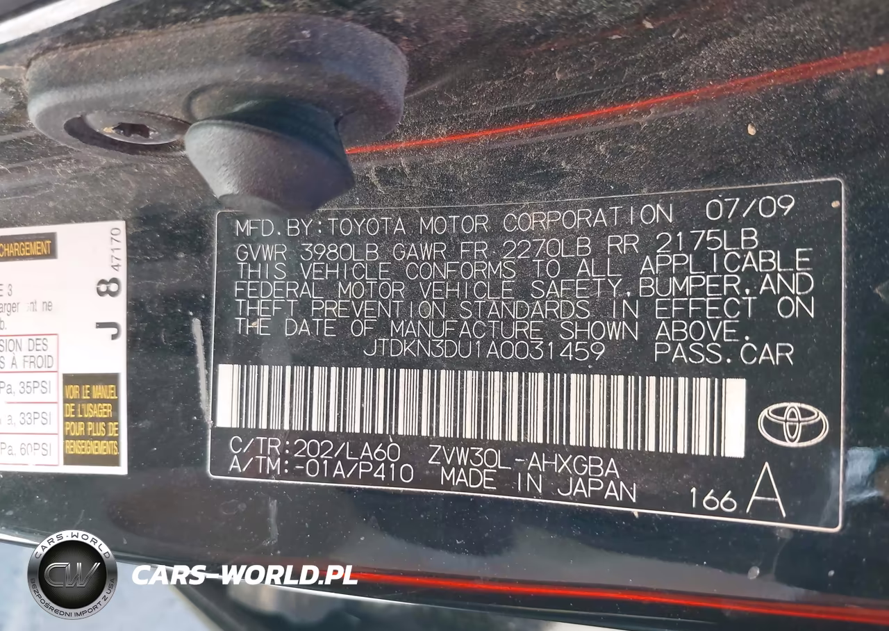 2010 Toyota Prius Iv VIN:JTDKN3DU1A0031459 - 9