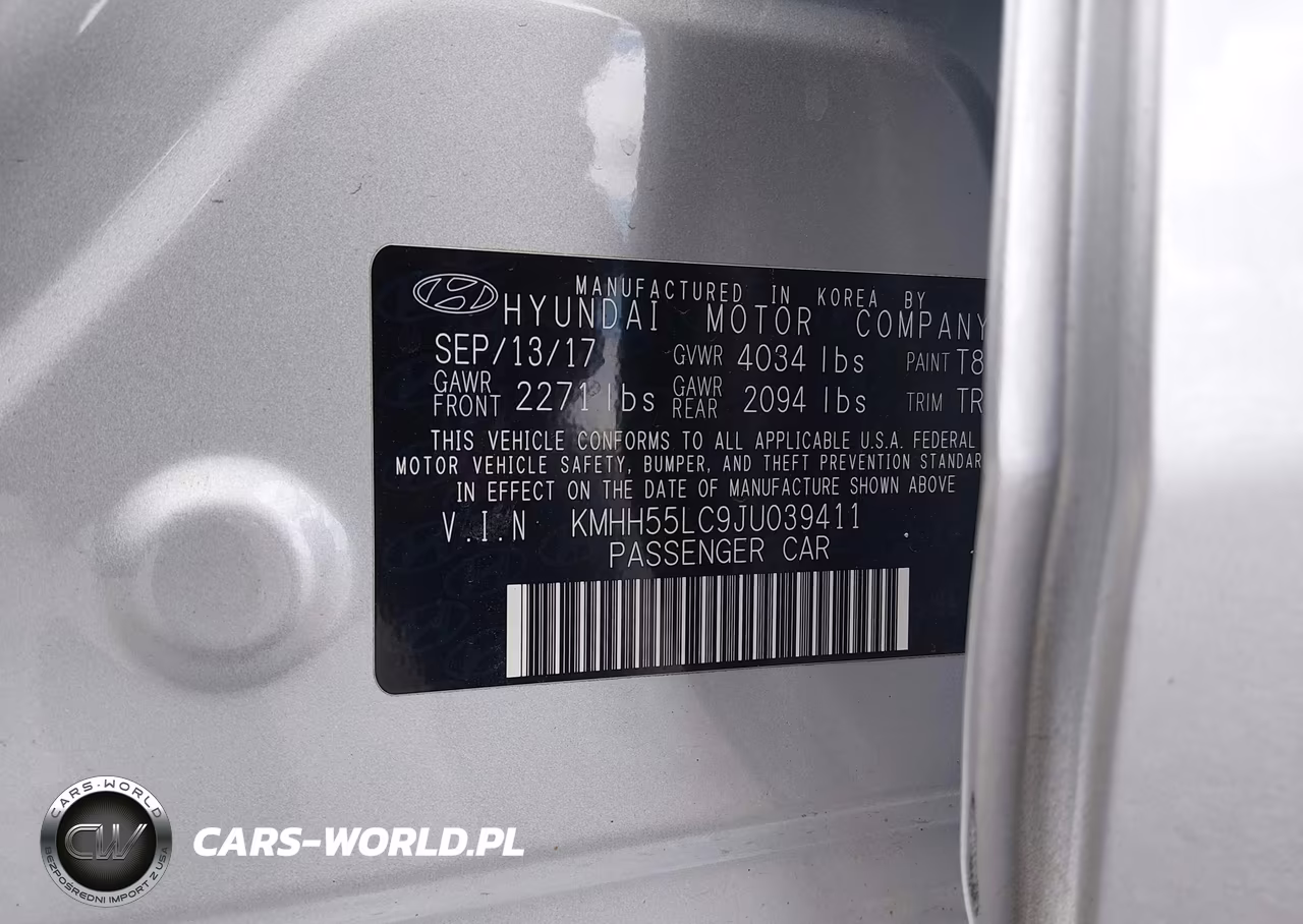 2018 Hyundai Elantra Gt Sport VIN:KMHH55LC9JU039411 - 9