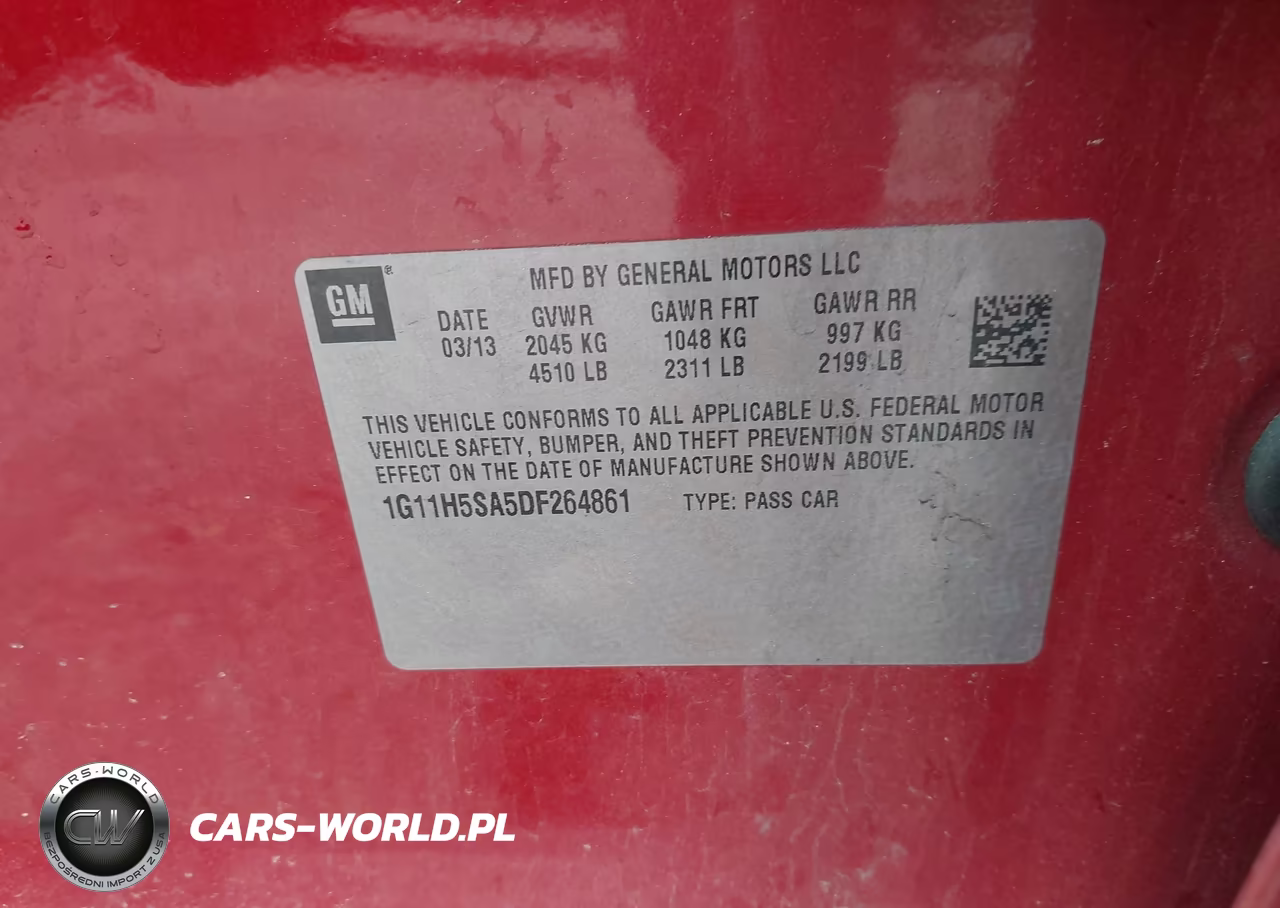 2013 Chevrolet Malibu 1Lz VIN:1G11H5SA5DF264861 - 9