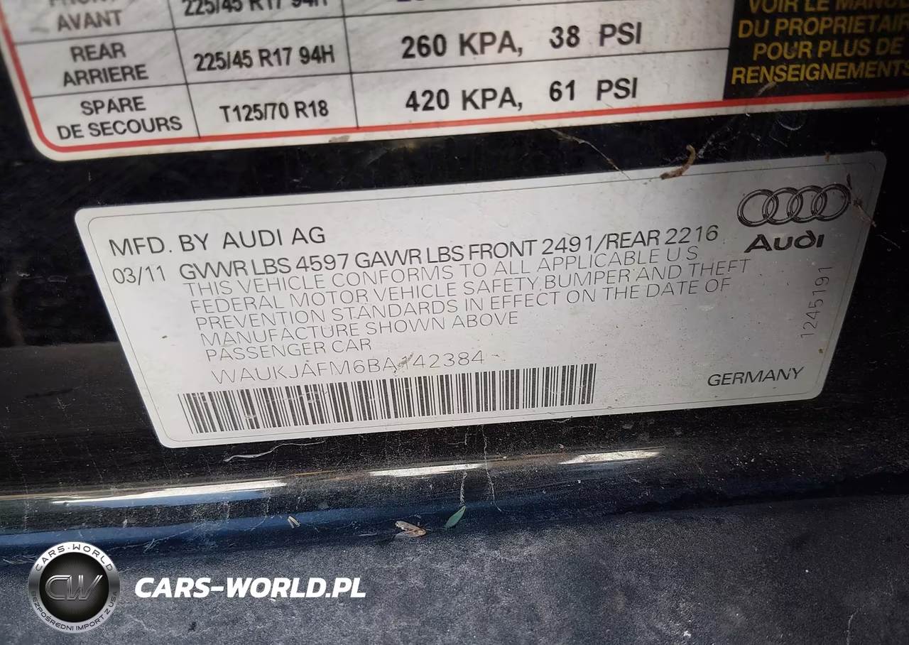 2011 Audi A3 2.0 Tdi Premium VIN:WAUKJAFM6BA142384 - 9
