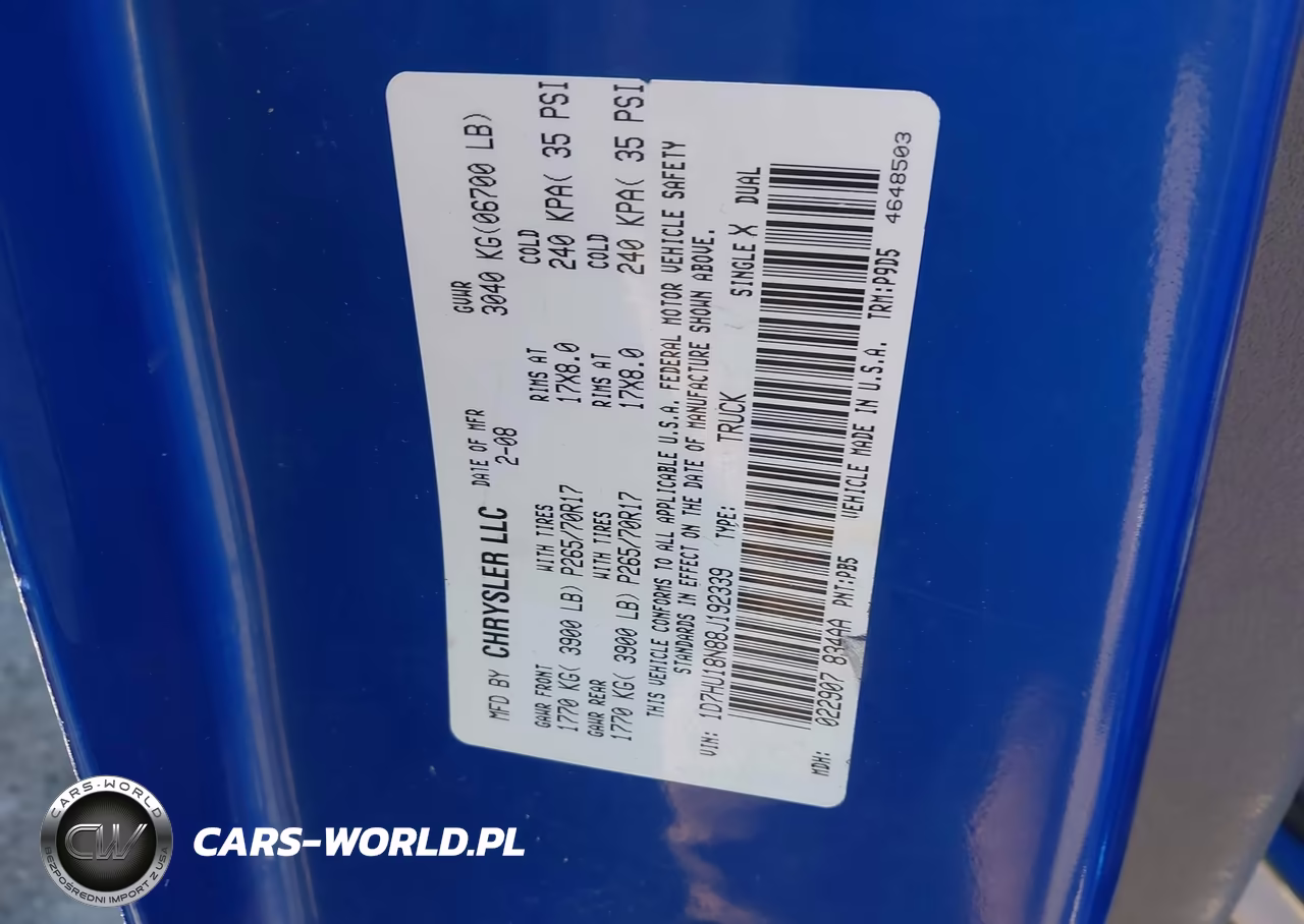 2008 Dodge Ram 1500 St-Sxt VIN:1D7HU18N88J192339 - 9