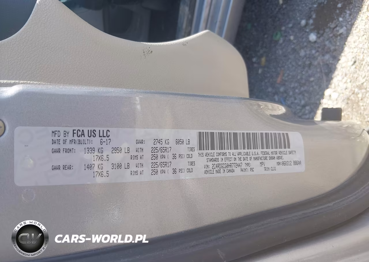 2017 Dodge Grand Caravan Sxt VIN:2C4RDGCG0HR772447 - 9