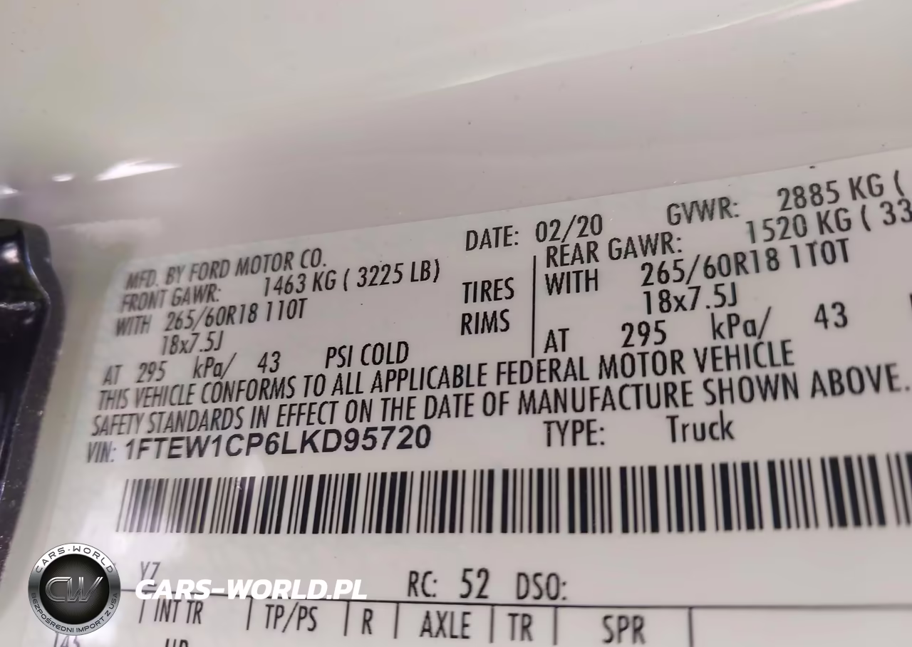 2020 Ford F-150 Lariat VIN:1FTEW1CP6LKD95720 - 9