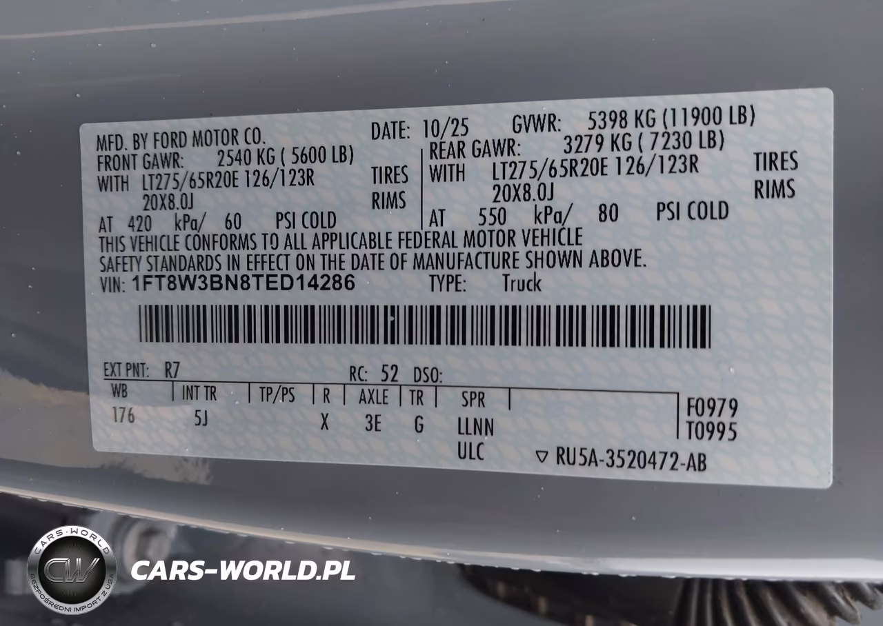 2026 Ford F-350 Lariat VIN:1FT8W3BN8TED14286 - 8
