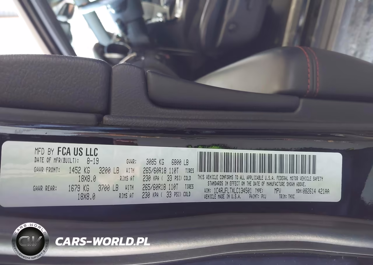 2020 Jeep Grand Cherokee Trailhawk 4X4 VIN:1C4RJFLTXLC134501 - 9