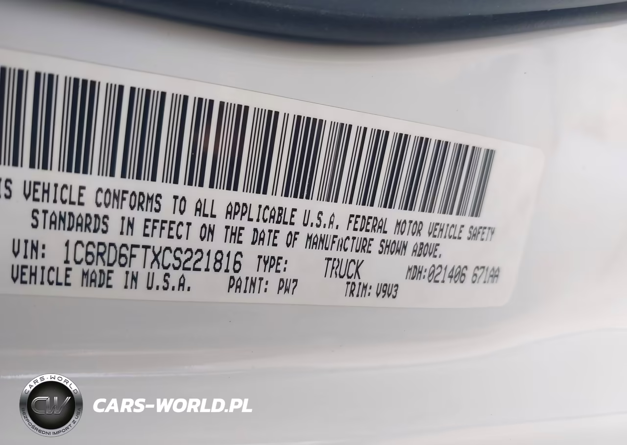 2012 Ram 1500 St VIN:1C6RD6FTXCS221816 - 9