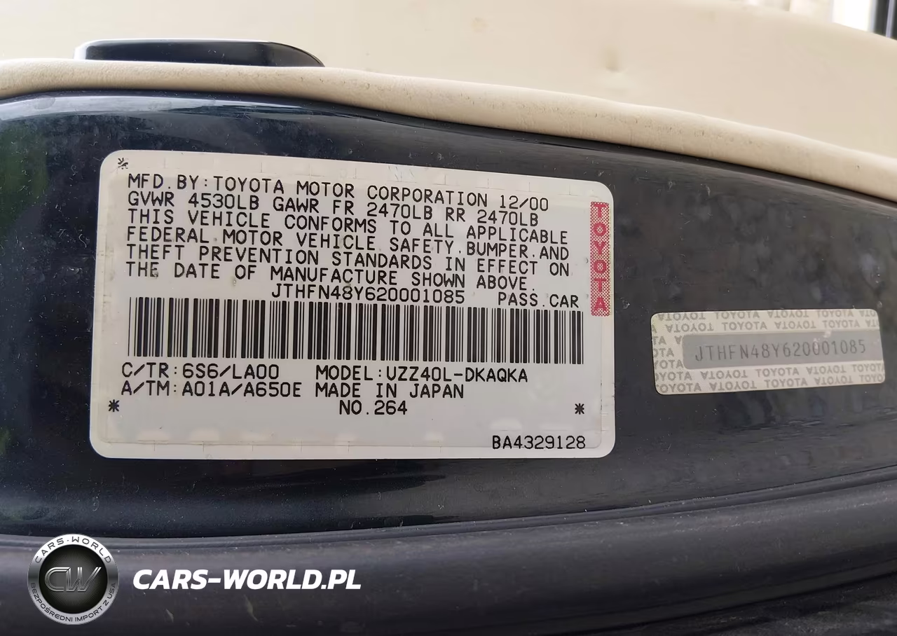 2002 Lexus Sc 430 VIN:JTHFN48Y620001085 - 9