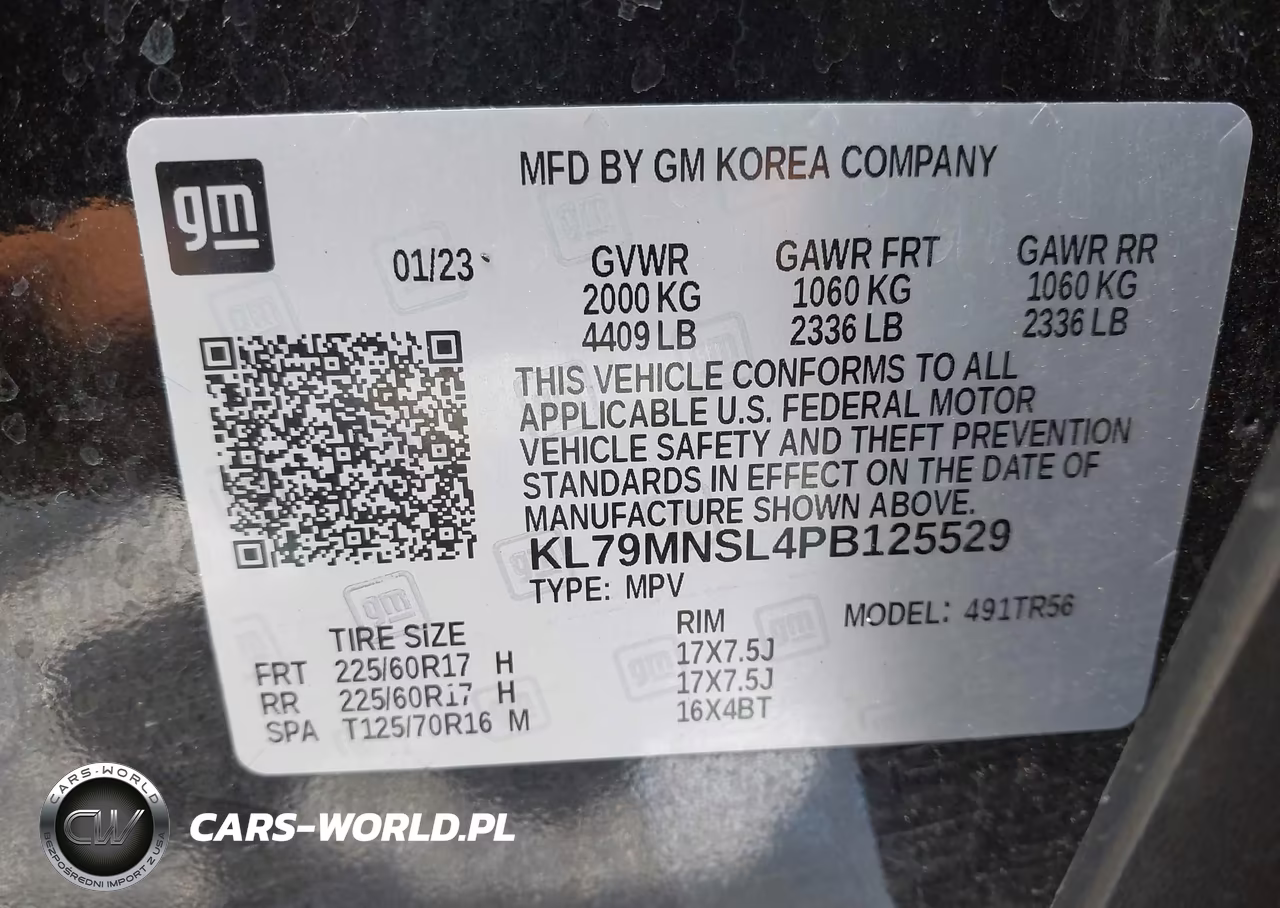 2023 Chevrolet Trailblazer Awd Ls VIN:KL79MNSL4PB125529 - 9