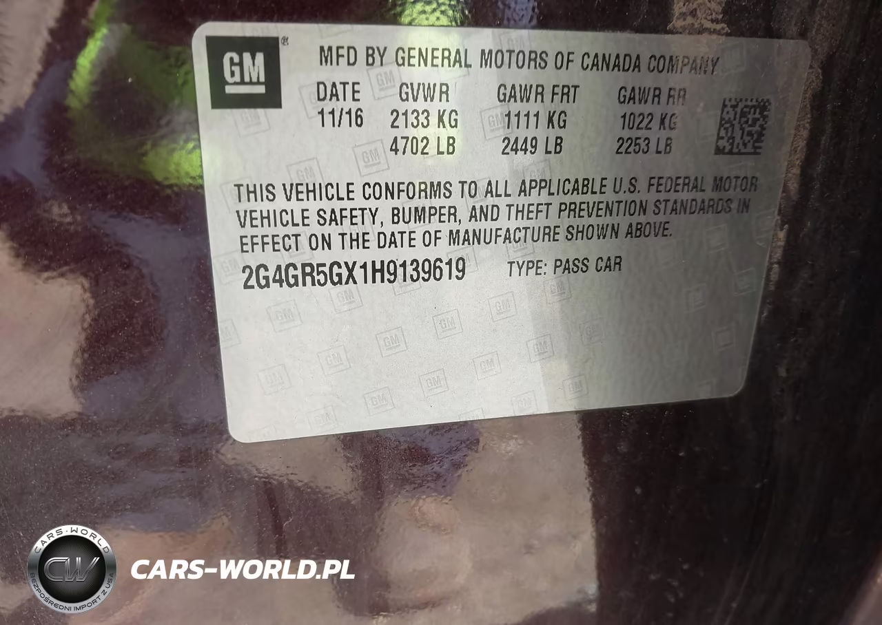 2017 Buick Regal Turbo Premium Ii VIN:2G4GR5GX1H9139619 - 9