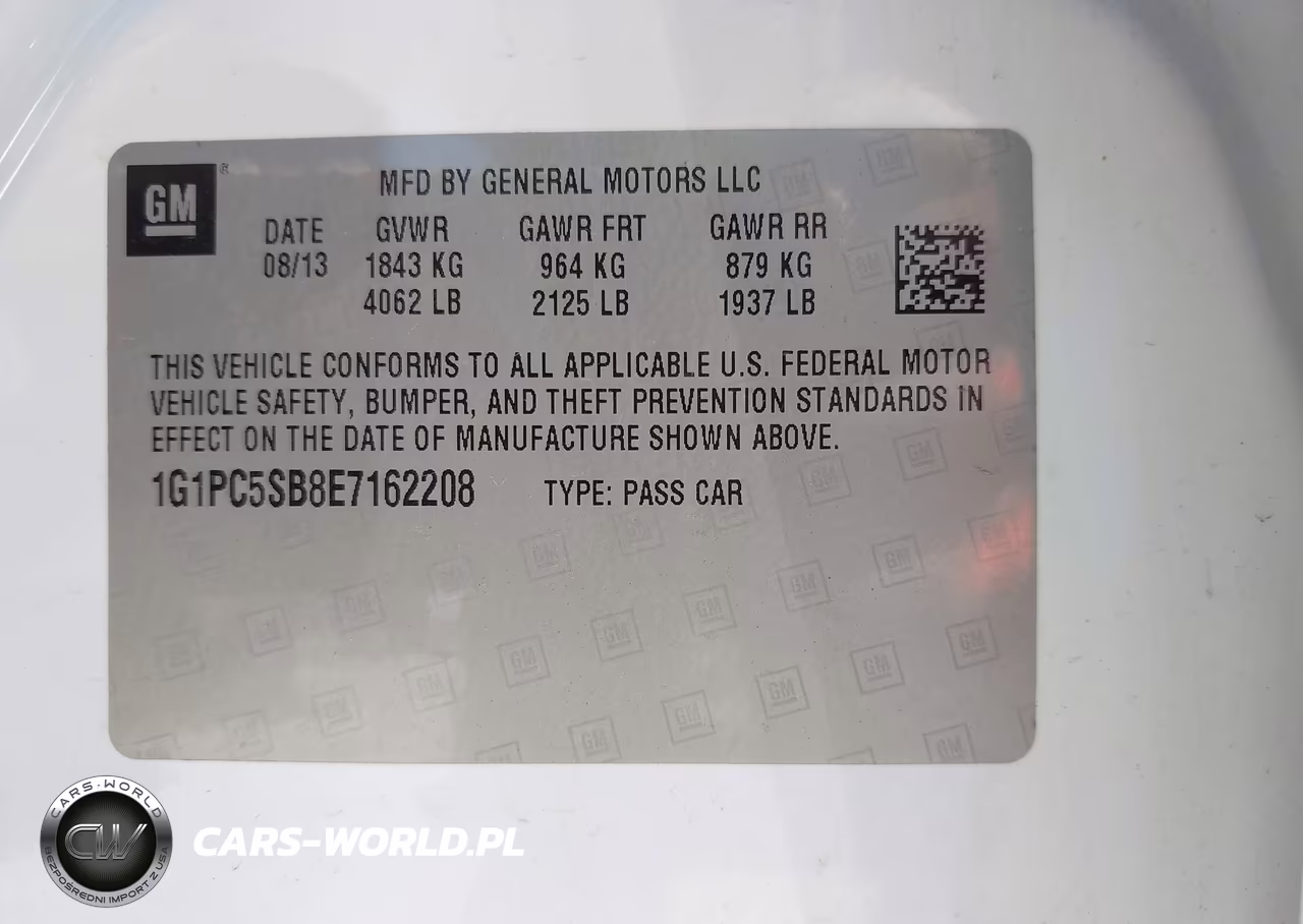 2014 Chevrolet Cruze 1Lt Auto VIN:1G1PC5SB8E7162208 - 9