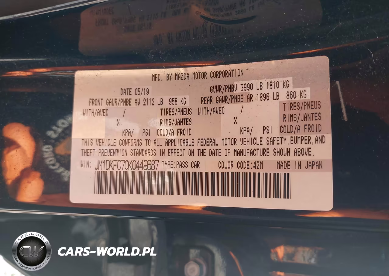 2019 Mazda Cx-3 Touring VIN:JM1DKFC70K0449687 - 9