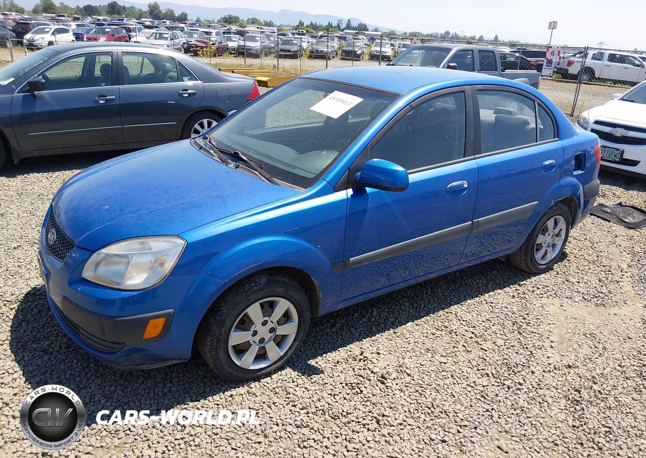 2007 Kia Rio Lx VIN:KNADE123976187937 - 2