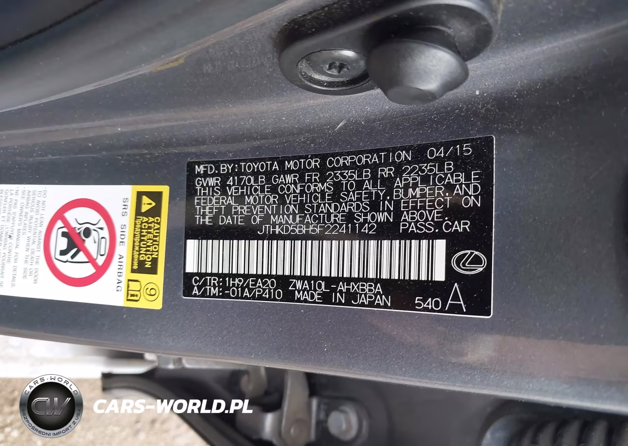 2015 Lexus Ct 200H VIN:JTHKD5BH5F2241142 - 9