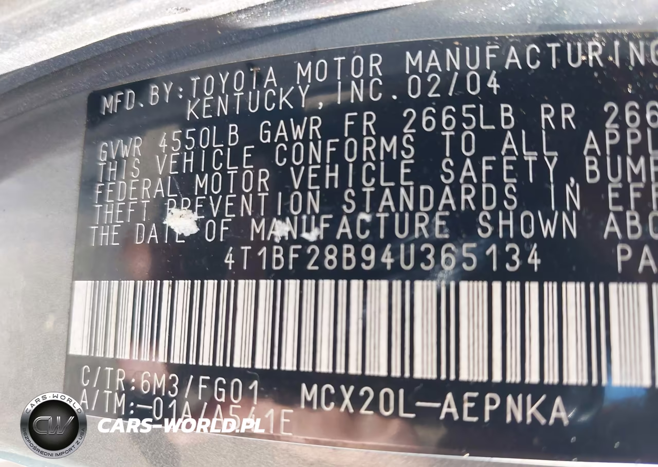 2004 Toyota Avalon Xl VIN:4T1BF28B94U365134 - 9