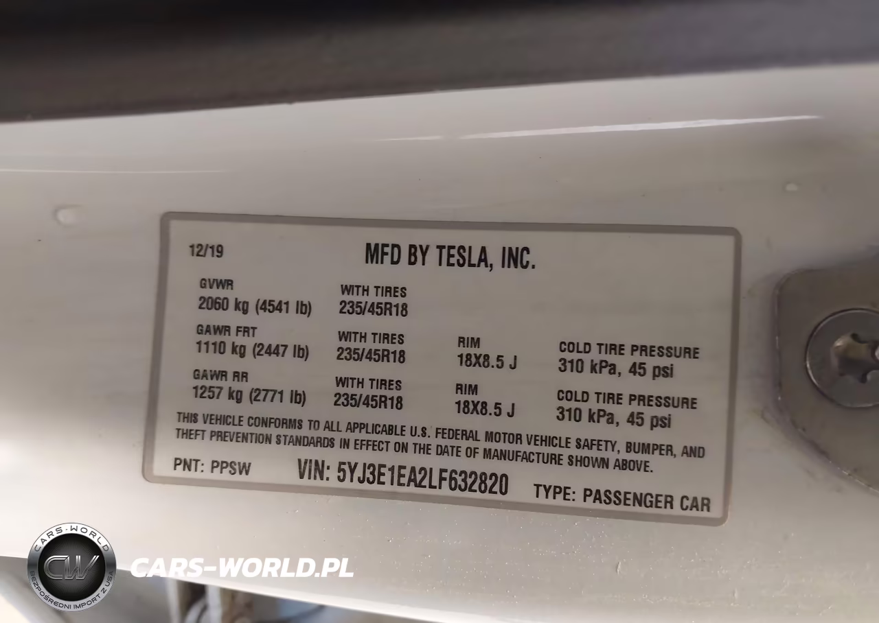 2020 Tesla Model 3 Standard Range Plus Rear-Wheel Drive-Standard Range Rear-Wheel Drive VIN:5YJ3E1EA2LF632820 - 9