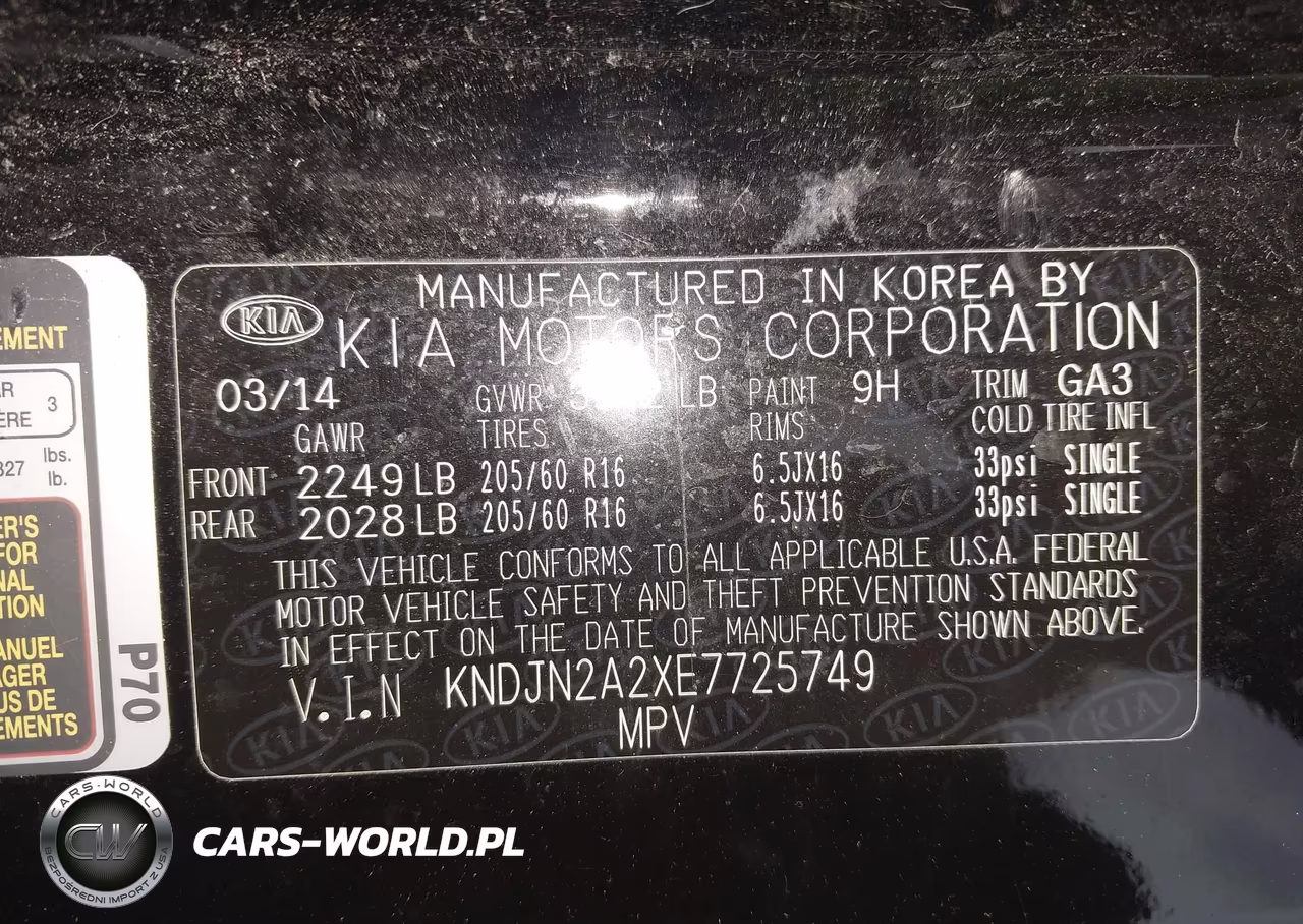 2014 Kia Soul VIN:KNDJN2A2XE7725749 - 9