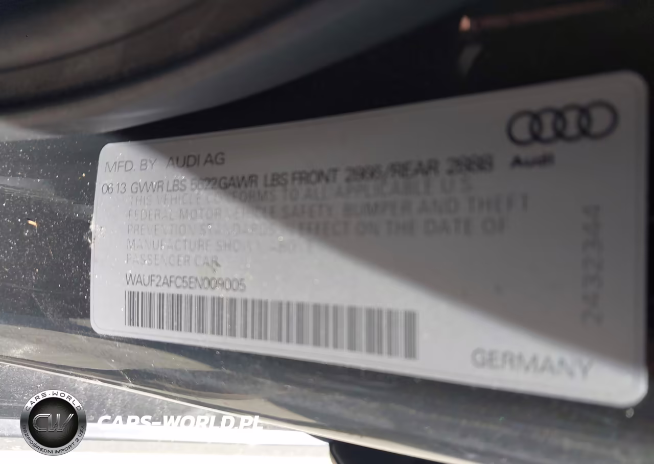 2014 Audi S6 4.0T Prestige VIN:WAUF2AFC5EN009005 - 9