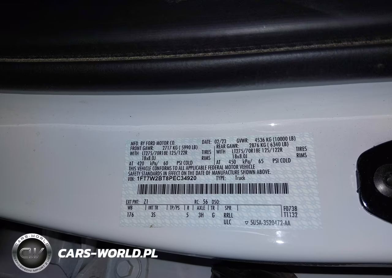 2023 Ford F-250 Xlt VIN:1FT7W2BT8PEC34920 - 9