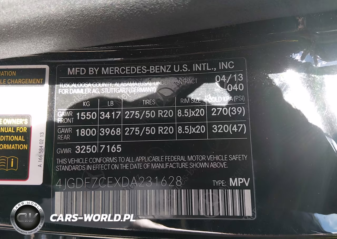 2013 Mercedes-Benz Gl 450 4Matic VIN:4JGDF7CEXDA231628 - 9