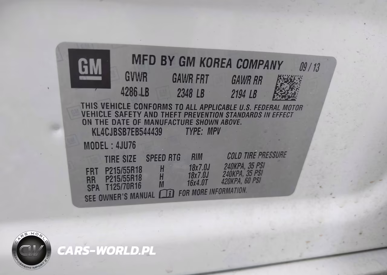 2014 Buick Encore Convenience VIN:KL4CJBSB7EB544439 - 9
