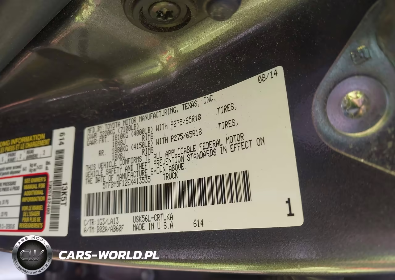 2014 Toyota Tundra Limited 5.7L V8 VIN:5TFBY5F12EX413535 - 9